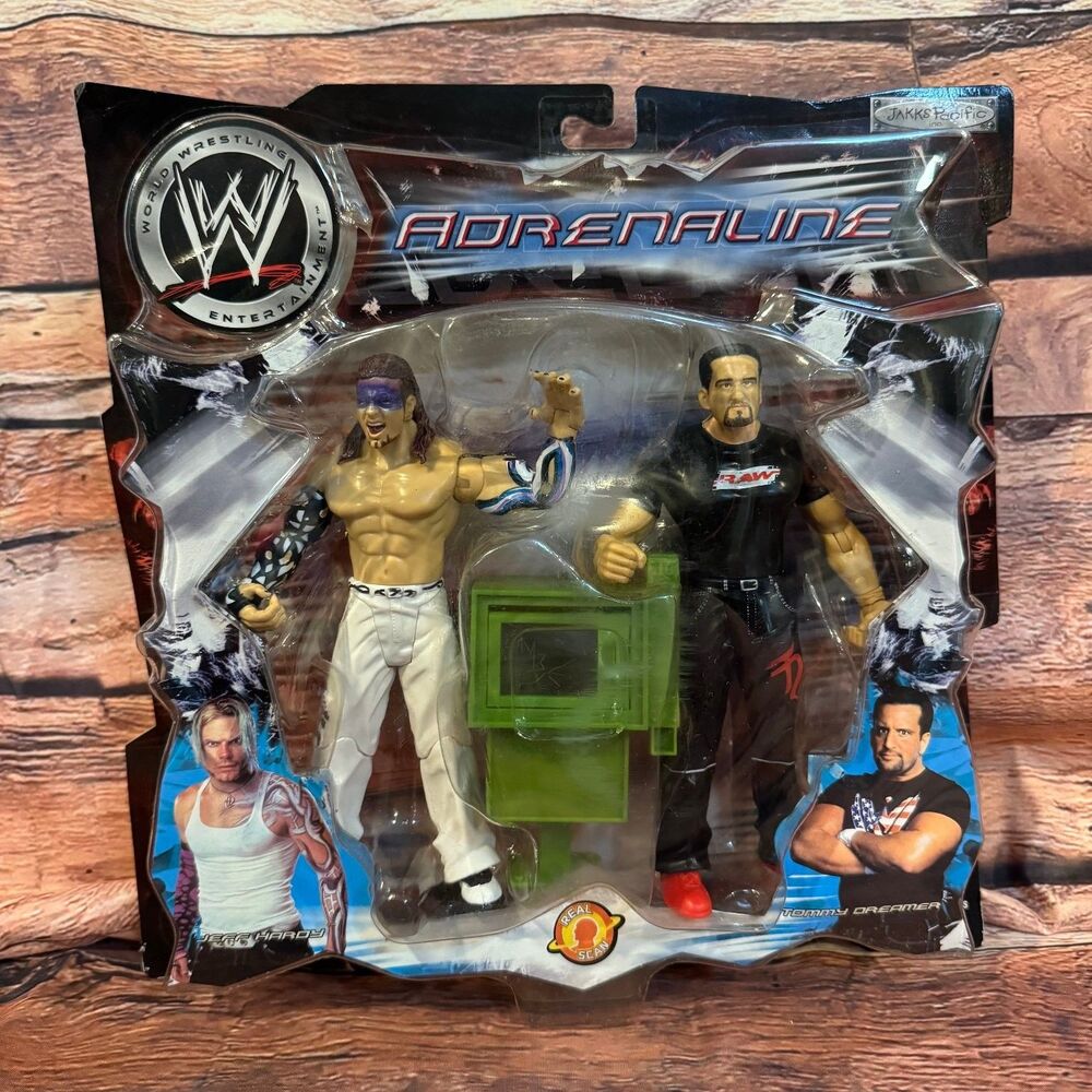 JAKKS Pacific Jeff Hardy Tommy Dreamer WWE Adrenaline Series 7 Inch Wrestling
